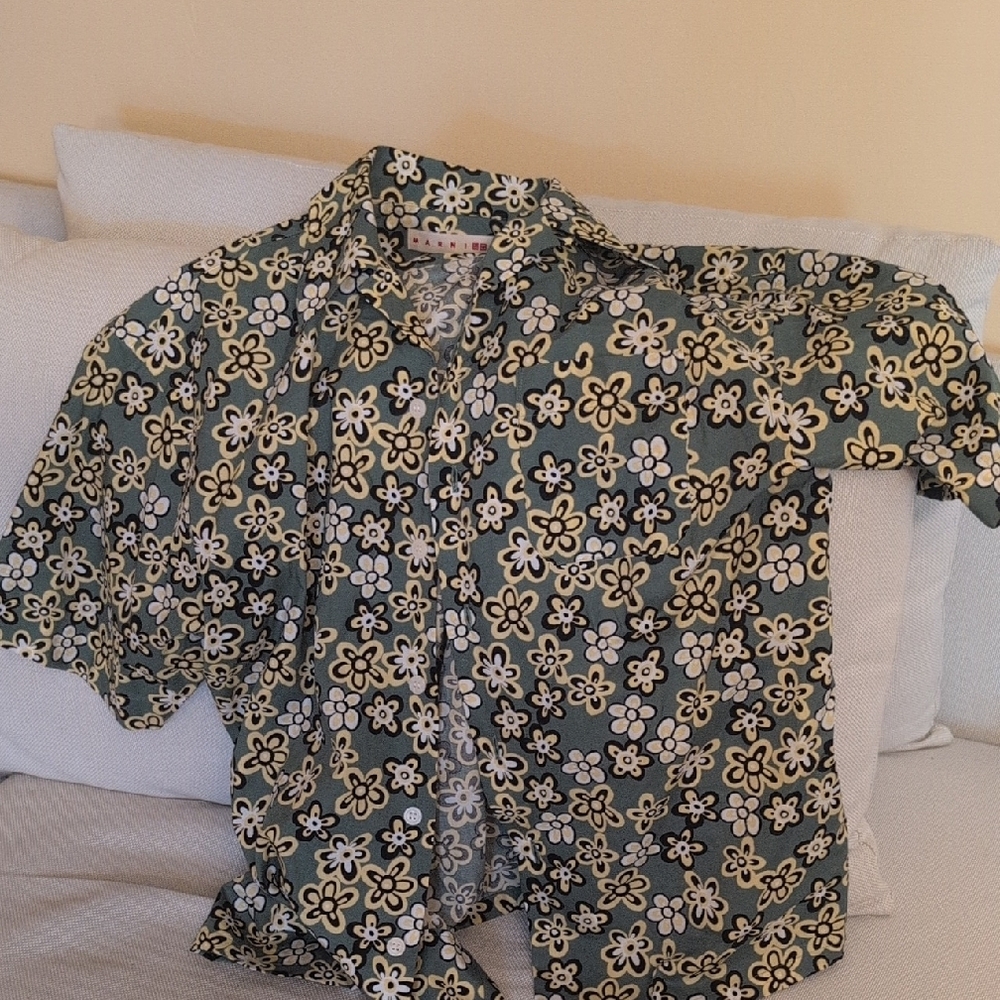 Marni Uniqlo collab floral Button-Up Shirt